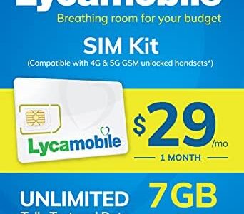 Lycamobile $29 Unlimited Plan with 75 Plus Countries