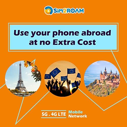Europe Data SIM Card Prepaid 3GB 30 Days | 5G/4G/LTD High Speed Data - France, UK, Germany, Italy, S