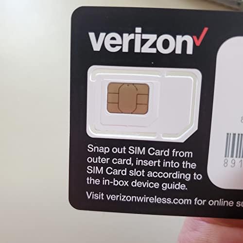 Amazon.com: Verizon Wireless 5G & 4G LTE SIM Card Triple Cut All 3 Sizes (3-in-1), Nano/Micro/St