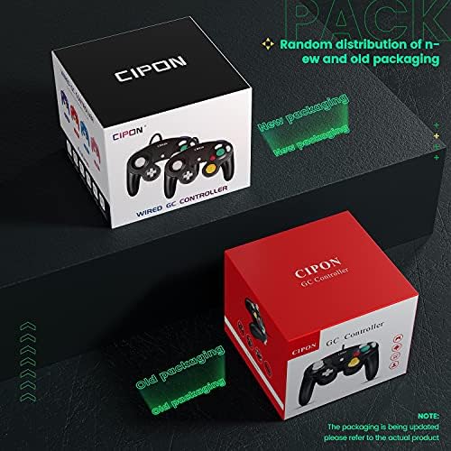 Amazon.com: Cipon Gamecube Controller, Wired Controller Gamepad Compatible with Nintendo Wii/GameCub