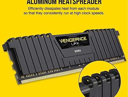 Corsair Vengeance LPX 16GB (2x8GB) DDR4 DRAM 3200MHz C16 Desktop Memory Kit - Black (CMK16GX4M2B3200