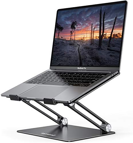 Lamicall Adjustable Laptop Stand, Portable Laptop Riser, Aluminum Laptop Stand for Desk Foldable, Er