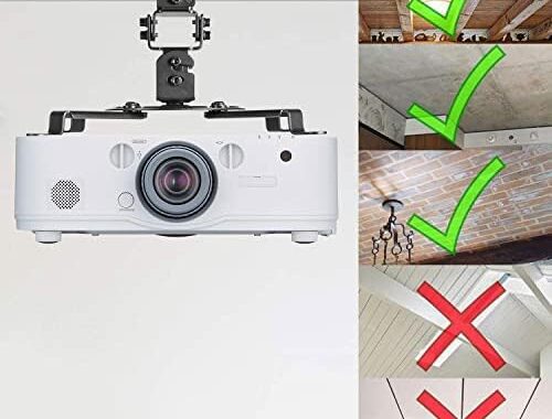 Amazon.com: WALI Projector Ceiling Mount, Universal Low Profile Projector Mount with Retractable Arm