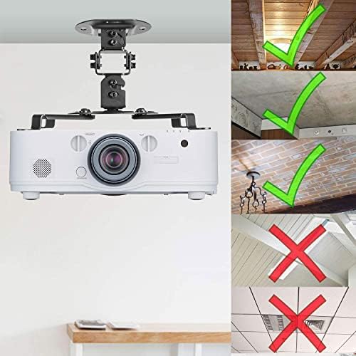 Amazon.com: WALI Projector Ceiling Mount, Universal Low Profile Projector Mount with Retractable Arm