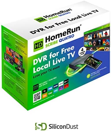 Amazon.com: SiliconDust HDHomeRun Scribe Quatro OTA DVR Recorder with 4 TV Tuners & 1TB of Recor