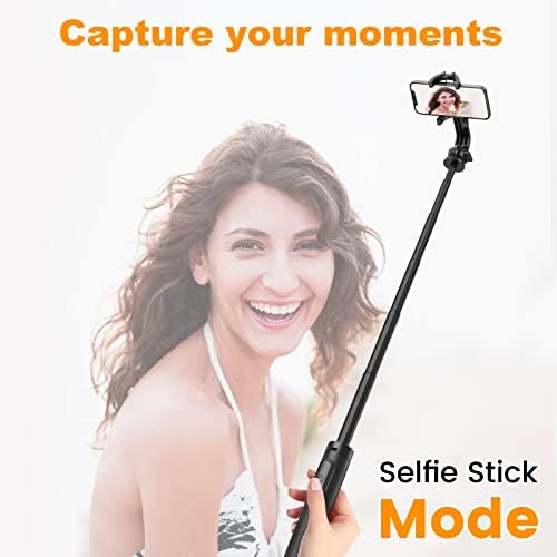 Amazon.com: 64" Selfie Stick Tripod with Remote for Cell Phone 4"-7",Portable Phone Tripod Stand Com
