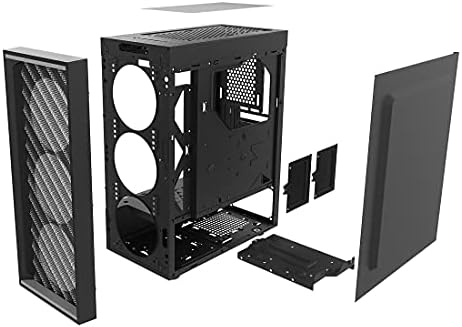 Zalman T7 ATX Mid Tower Premium Computer PC Case with Pre-Installed Two(2) 120mm Fans, Tinted Acryli
