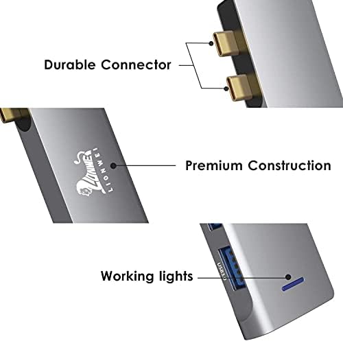 Amazon.com: USB C Hub Adapter for MacBook Pro 2020, Multiport MacBook Pro USB Adapter HDMI MacBook P