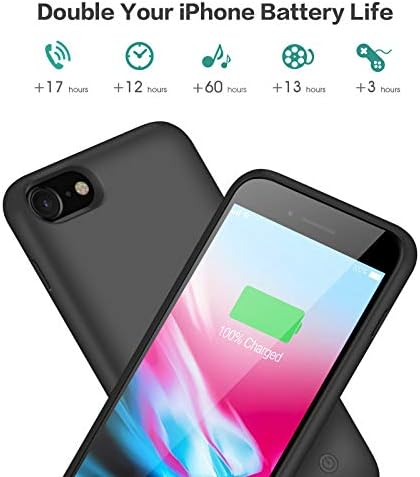 Amazon.com: Battery Case for iPhone 8/7/6s/6/SE(2020), Upgraded 6000mAh Portable Rechargeable Charge