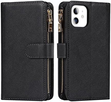 Amazon.com: Jaorty Compatible with iPhone 11 Wallet Case,[9 Card Slots] Removable Adjustable Crossbo