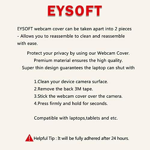 Amazon.com: EYSOFT Webcam Cover, Webcam Cover Slide Compatible with Laptop, Desktop, PC, MacBook Pro