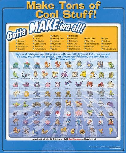 Amazon.com: Pokemon Projects Studio: Blue Version