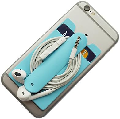 Phone Card Holder, Morntek 2 in 1 Silicone Adhesive Stick on ID Credit Card Holder with Phone Stand,