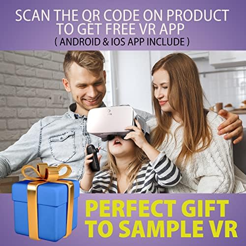 Amazon.com: DESTEK V5 VR Headset for Phone with Controller, for iPhone 13/12/11, Samsung and Androd